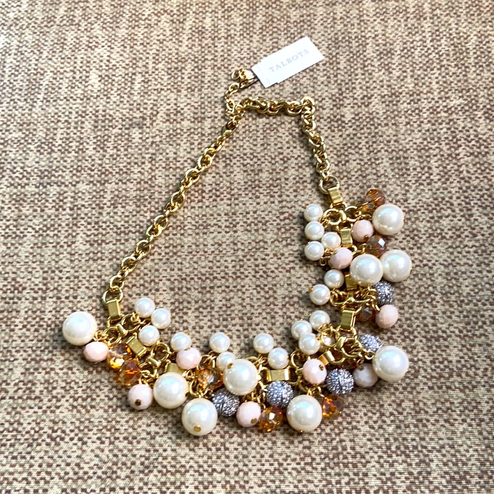 NWT Estate Talbots Costume Bib Necklace 20in